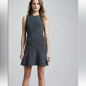 Theory Nikay Striped Flare Dress